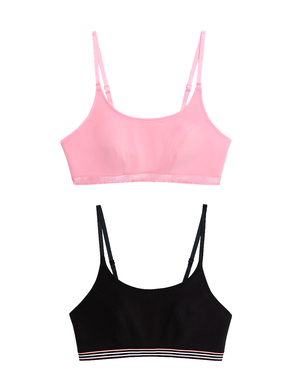 2pk Non Wired Crop Top First Bras