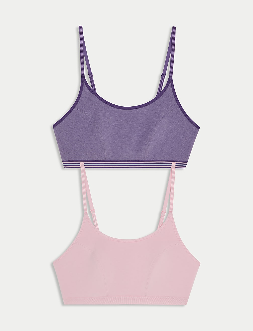 2pk Non Wired Crop Top First Bras