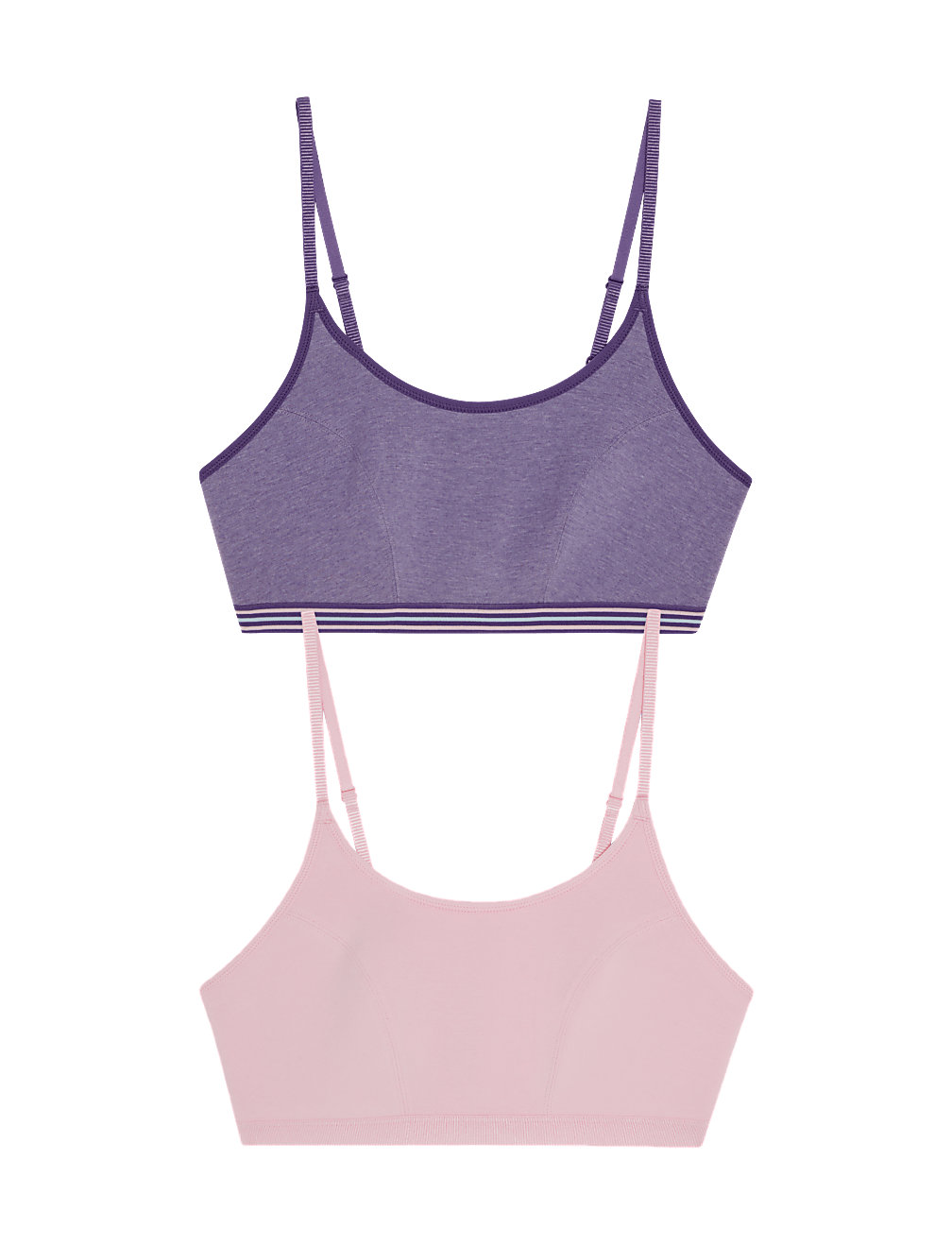 2pk Non Wired Crop Top First Bras