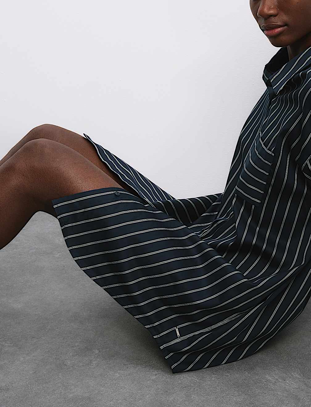 AUTOGRAPH PURE COTTON STRIPE NIGHTSHIRT