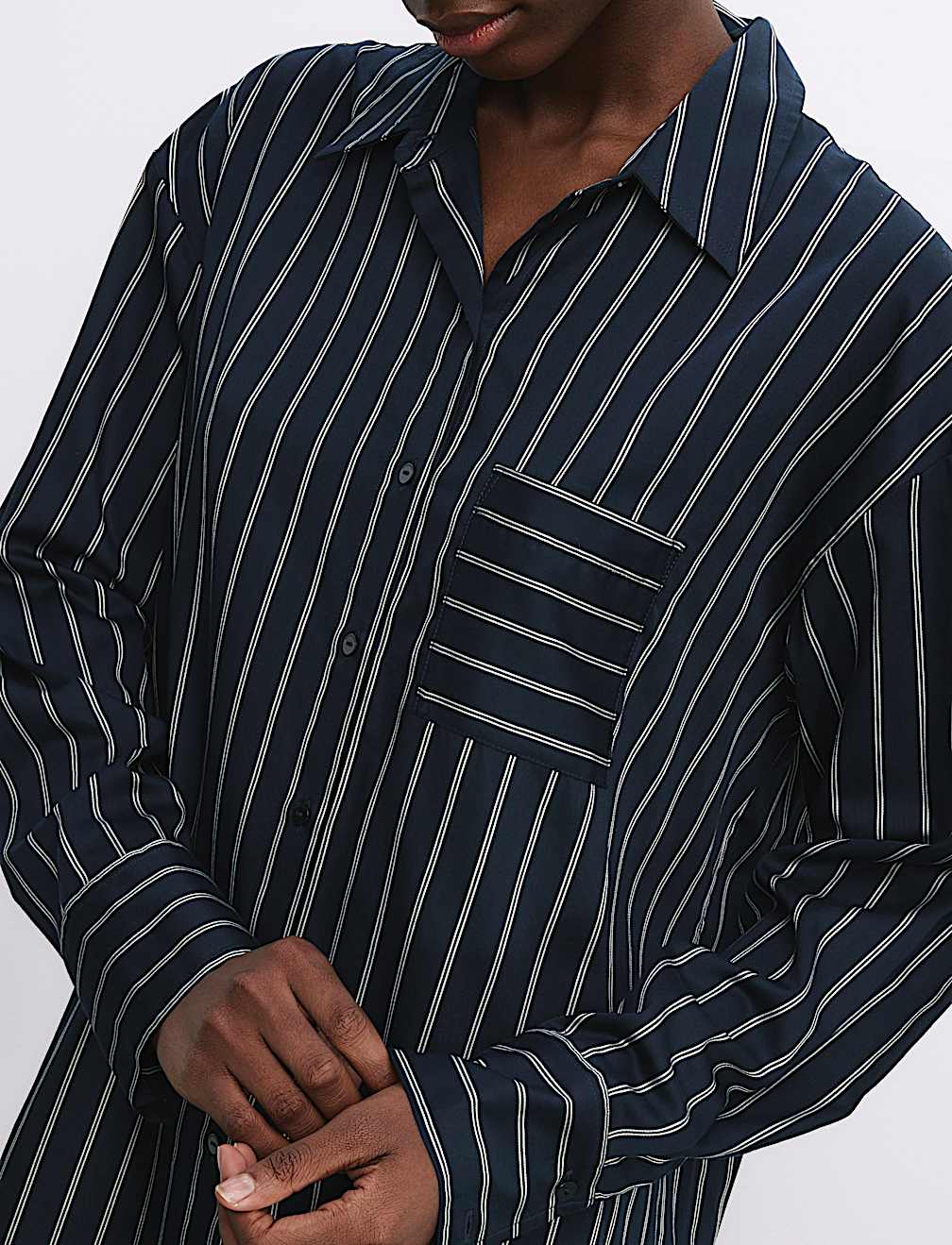 AUTOGRAPH PURE COTTON STRIPE NIGHTSHIRT