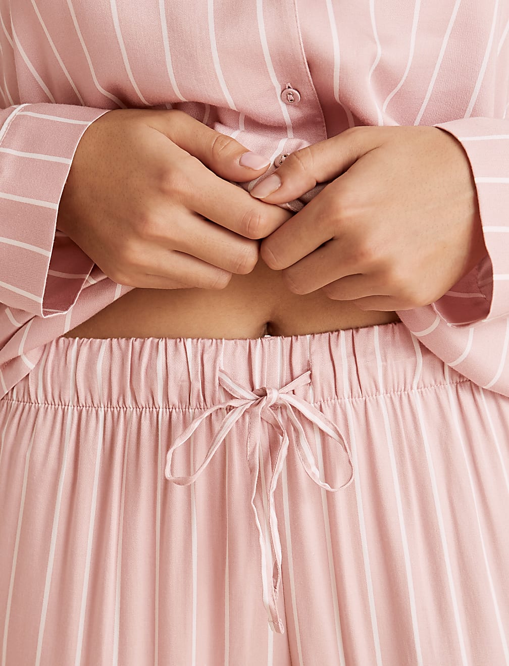 Sateen Striped Pyjama Set