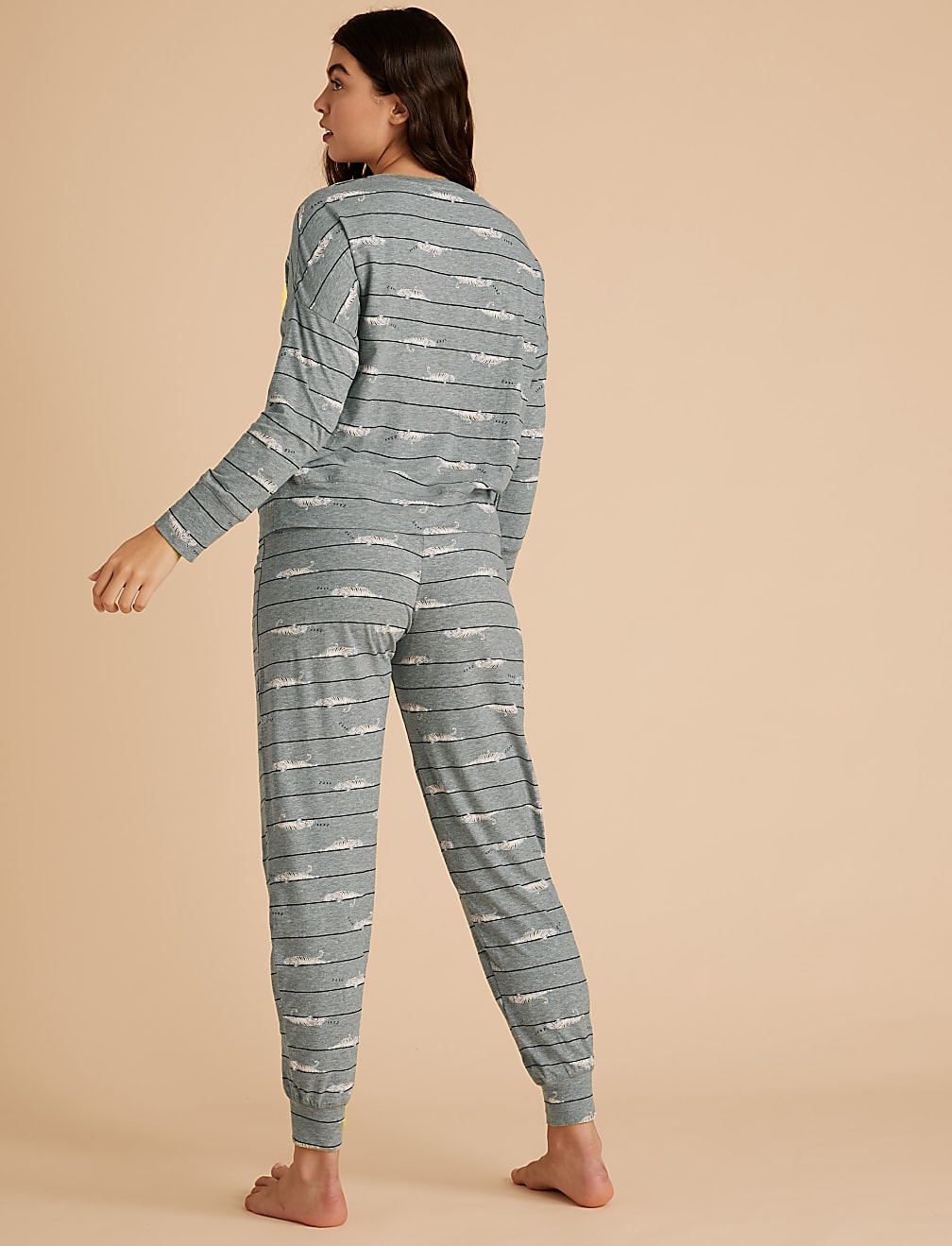Cotton Cat Print Pyjama Set