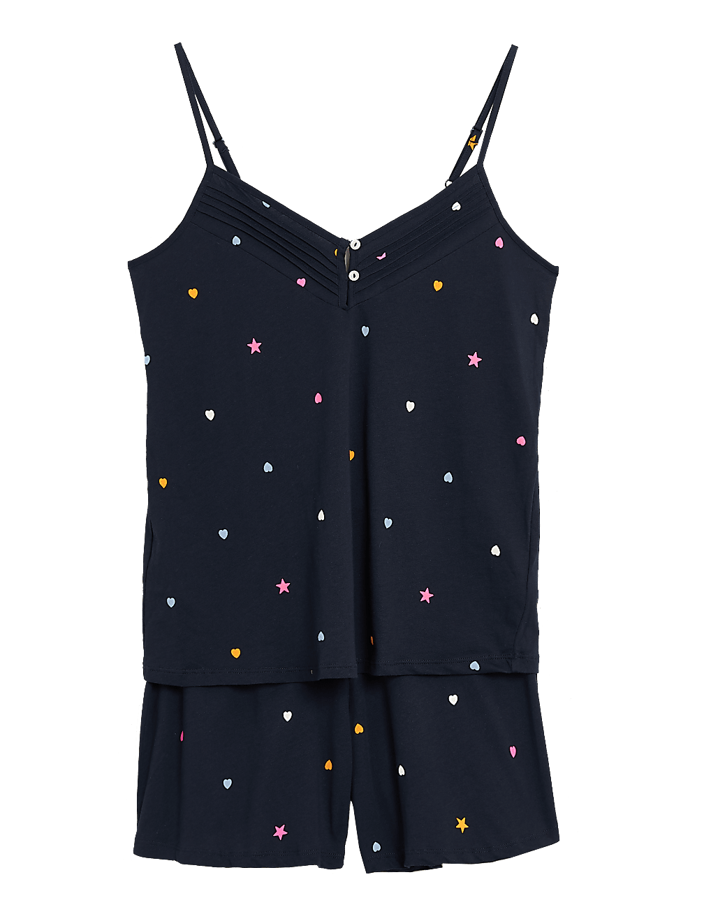 Pure Cotton Star Print Camisole Short Set