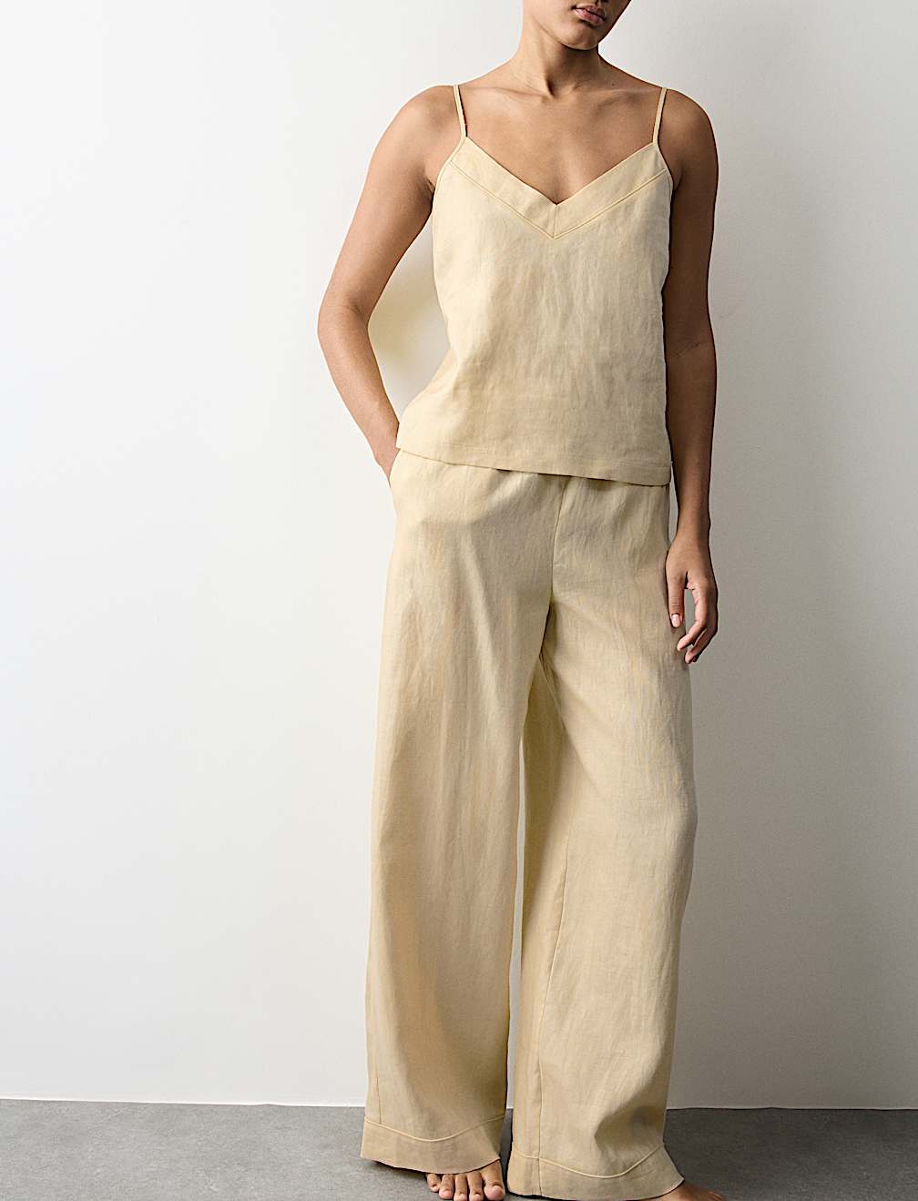 Pure Linen Cami Pyjama Set