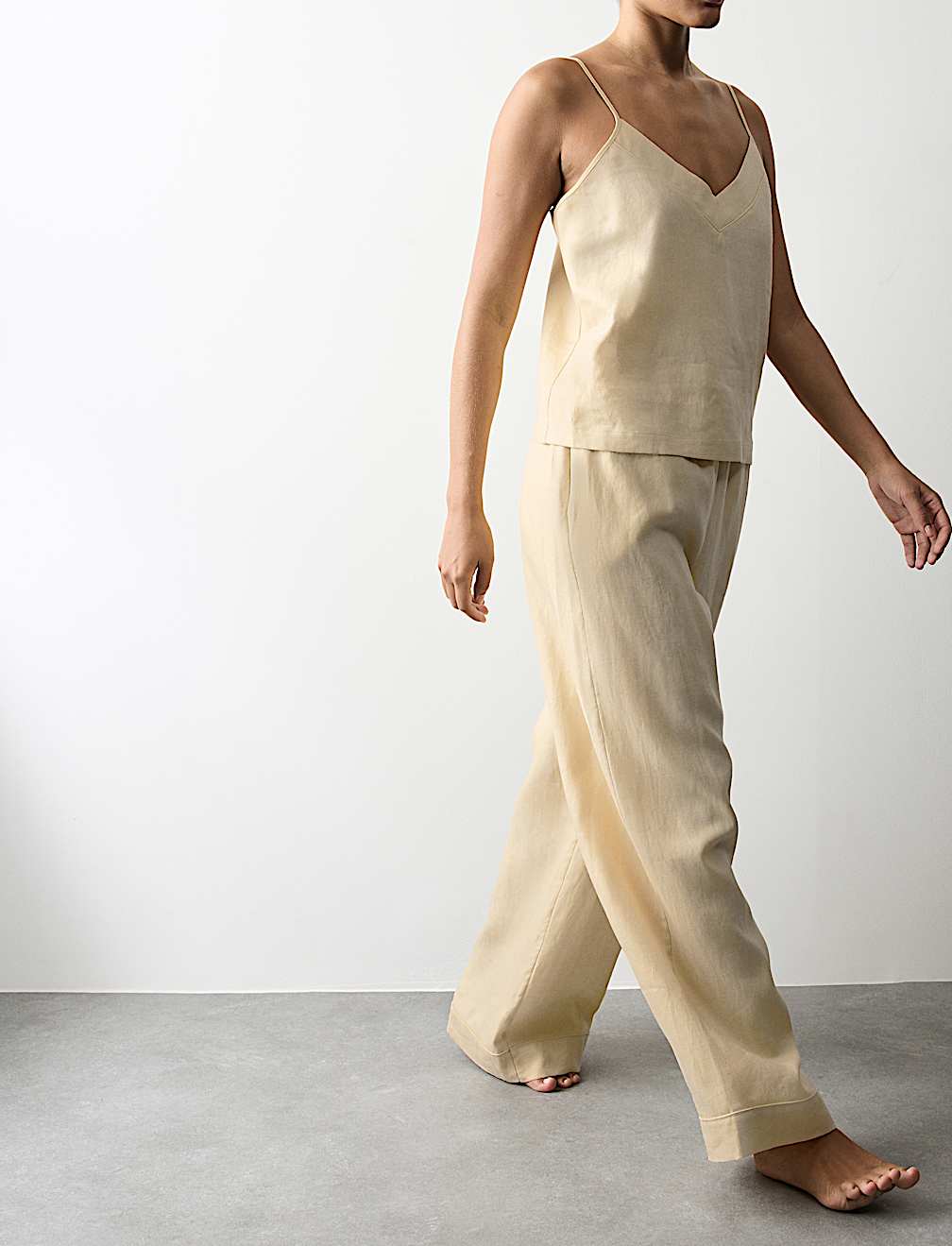 Pure Linen Cami Pyjama Set