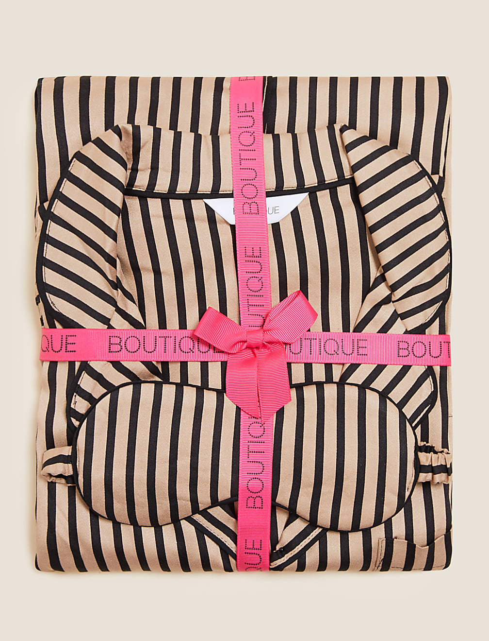 2 Pack Pure Viscose Striped Lapel Collar Pyjama Set