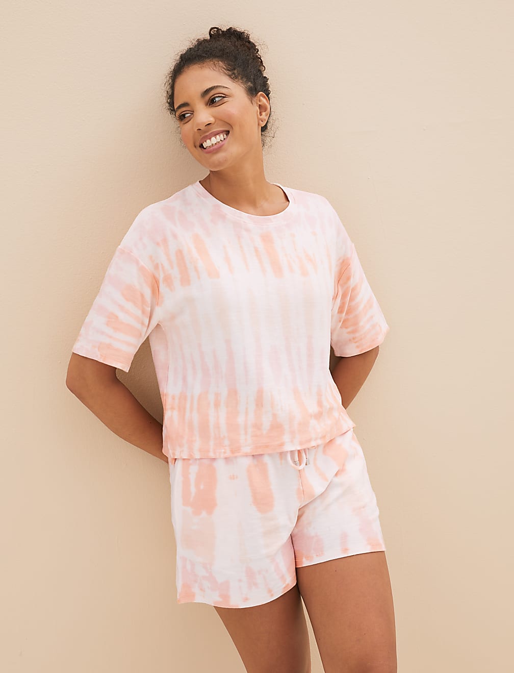 Buy Flexifit Cotton Blend Tie Dye Lounge Set at Marks Spencer