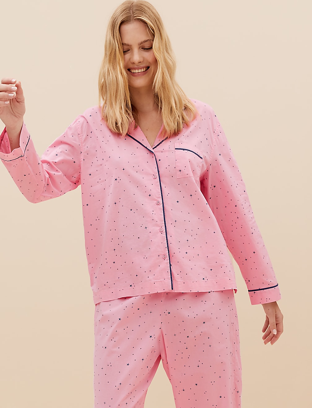 Pure Cotton Cool Comfort™ Star Revere Pyjama