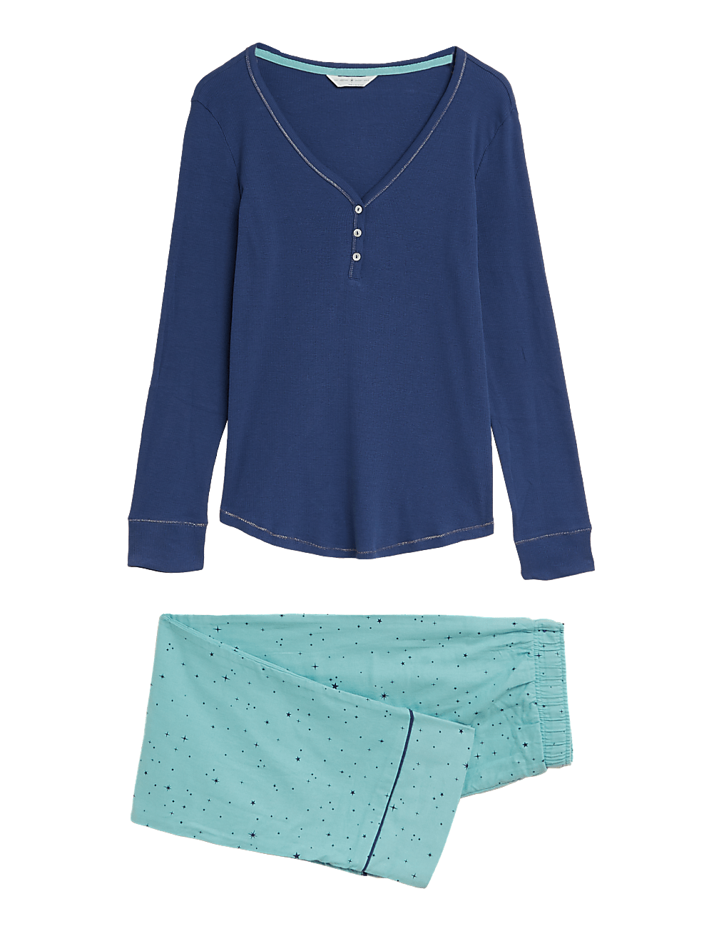 Pure Cotton Star Print Pyjama Set