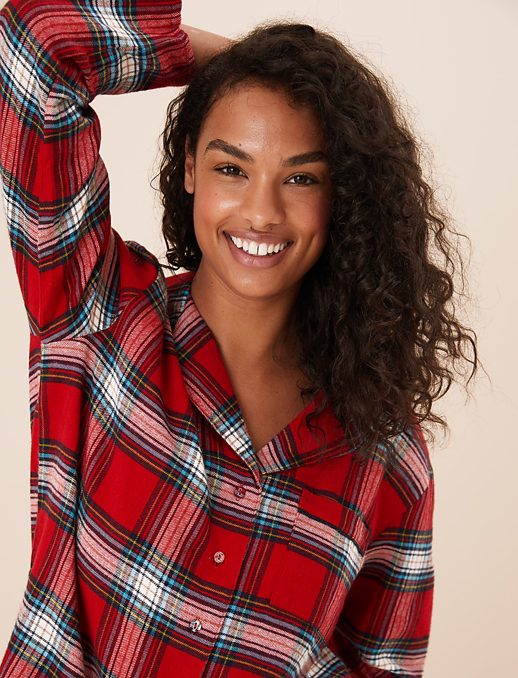 Women's Checked Family Christmas Pyjama Set