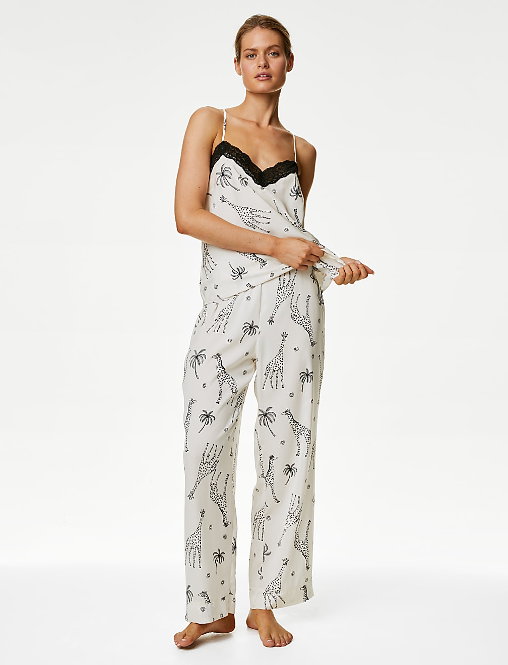 Dream Satin™ Printed Pyjama Set