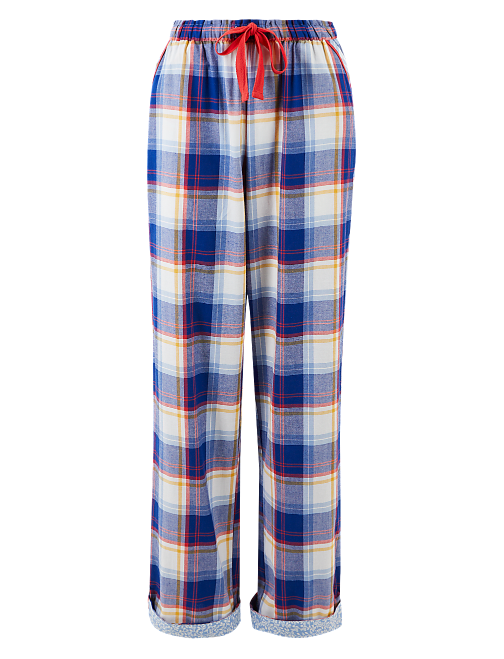Pure Cotton Checked Pyjama Bottoms