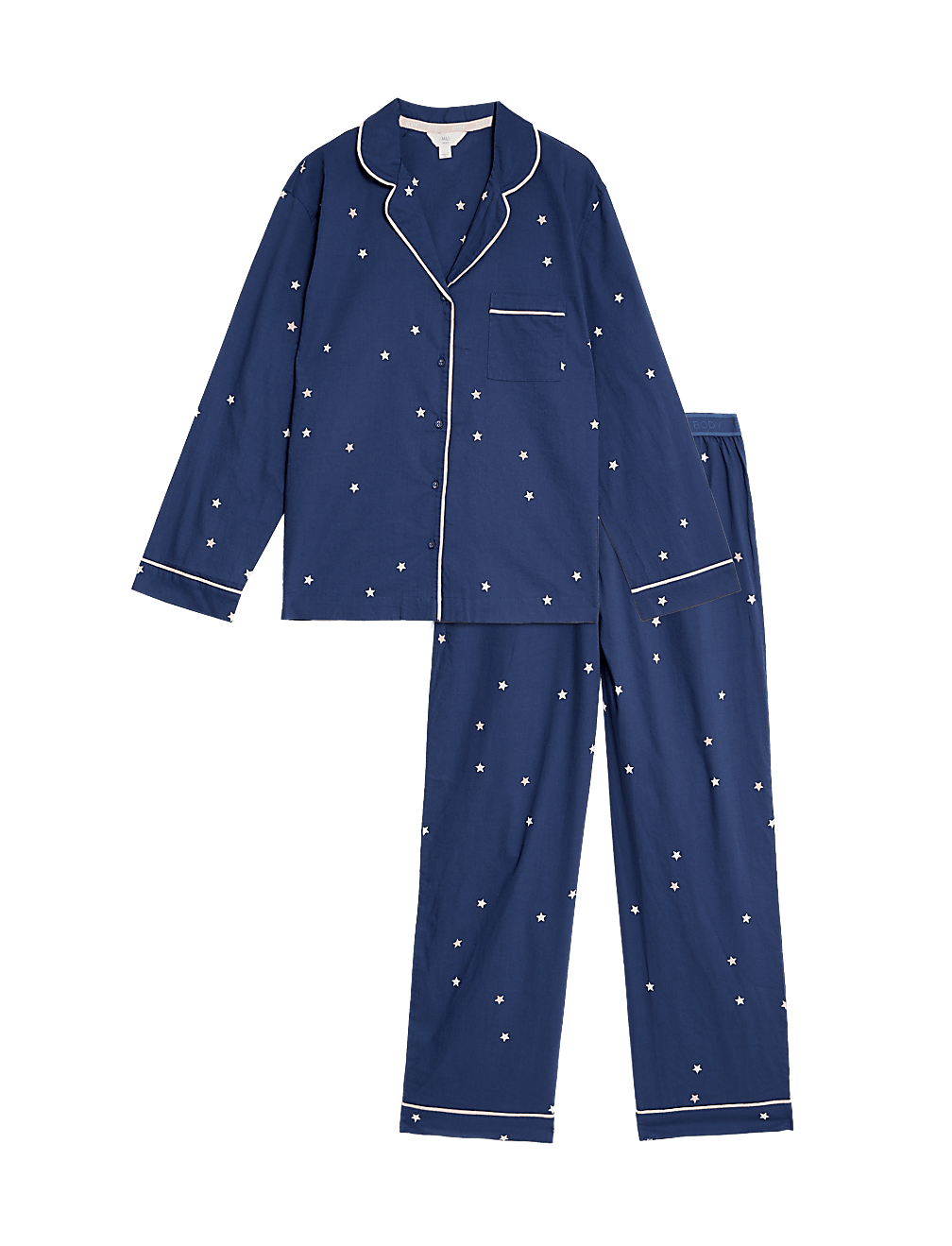 Pure Cotton Star Print Pyjama Set