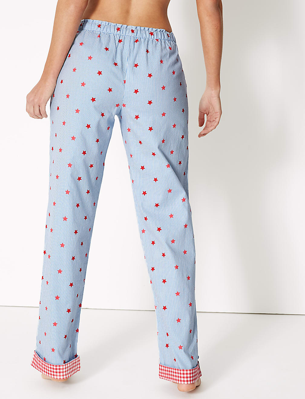 Pure Cotton Star Drawstring Pyjama Bottoms