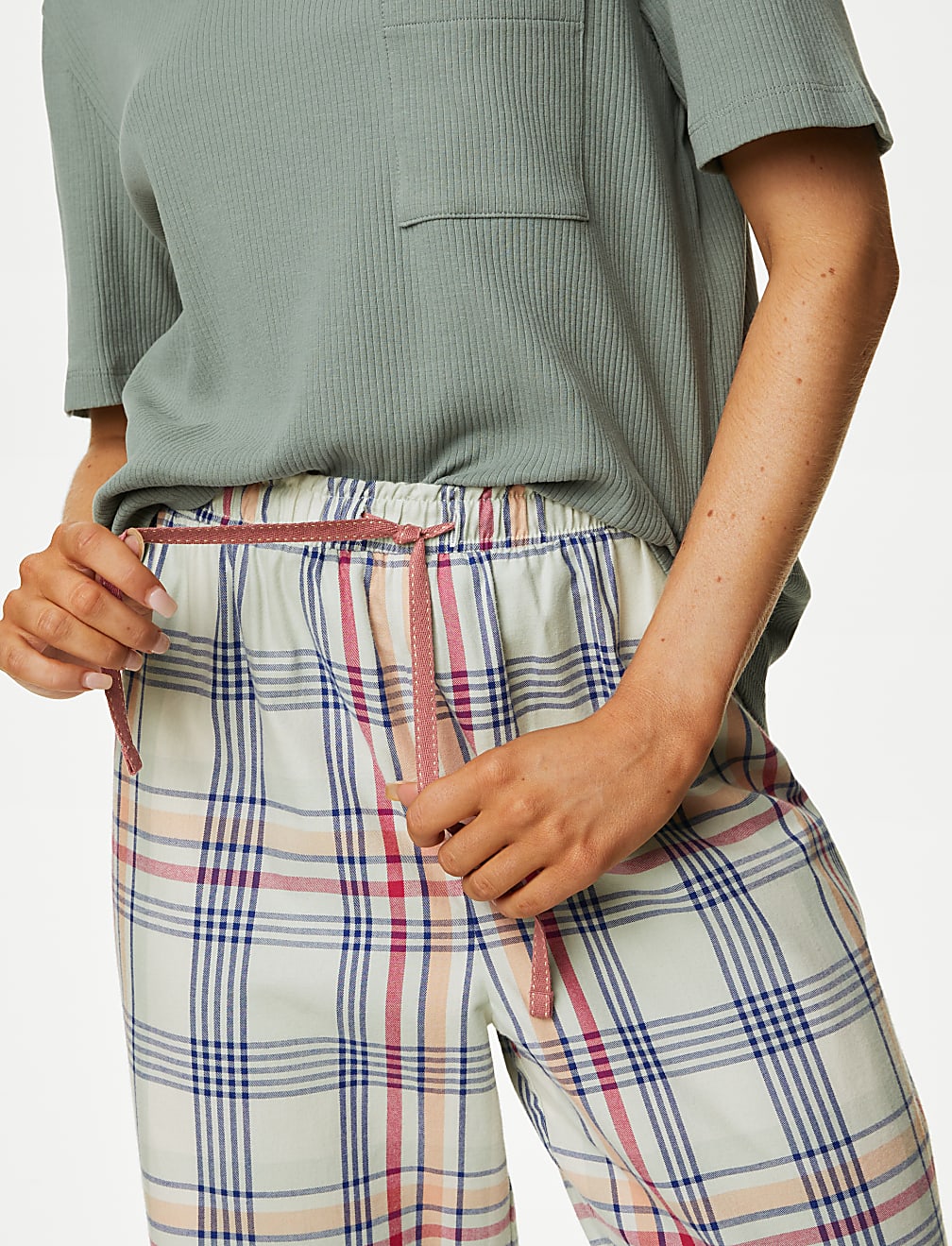 Cotton Rich Checked Pyjama Set