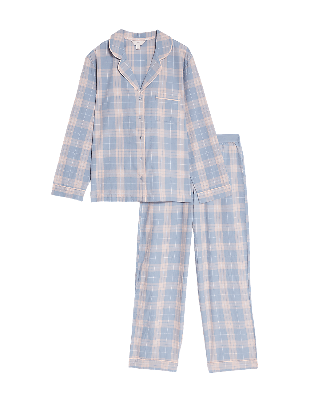Pure Cotton Checked Pyjama Set