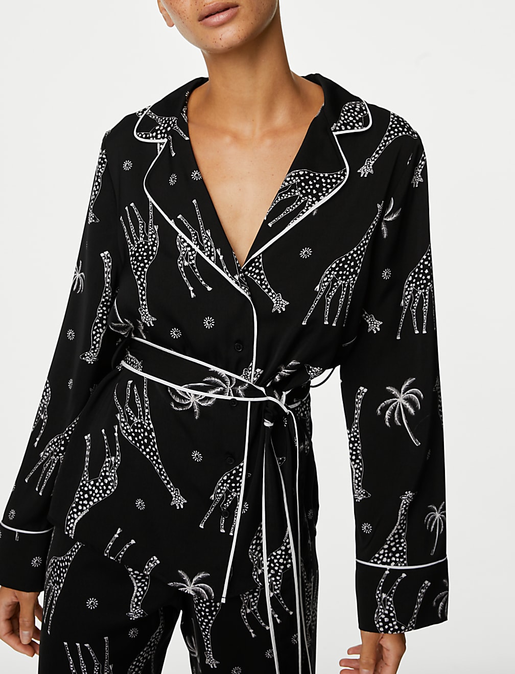 Dream Satin™ Giraffe Print Pyjama Set