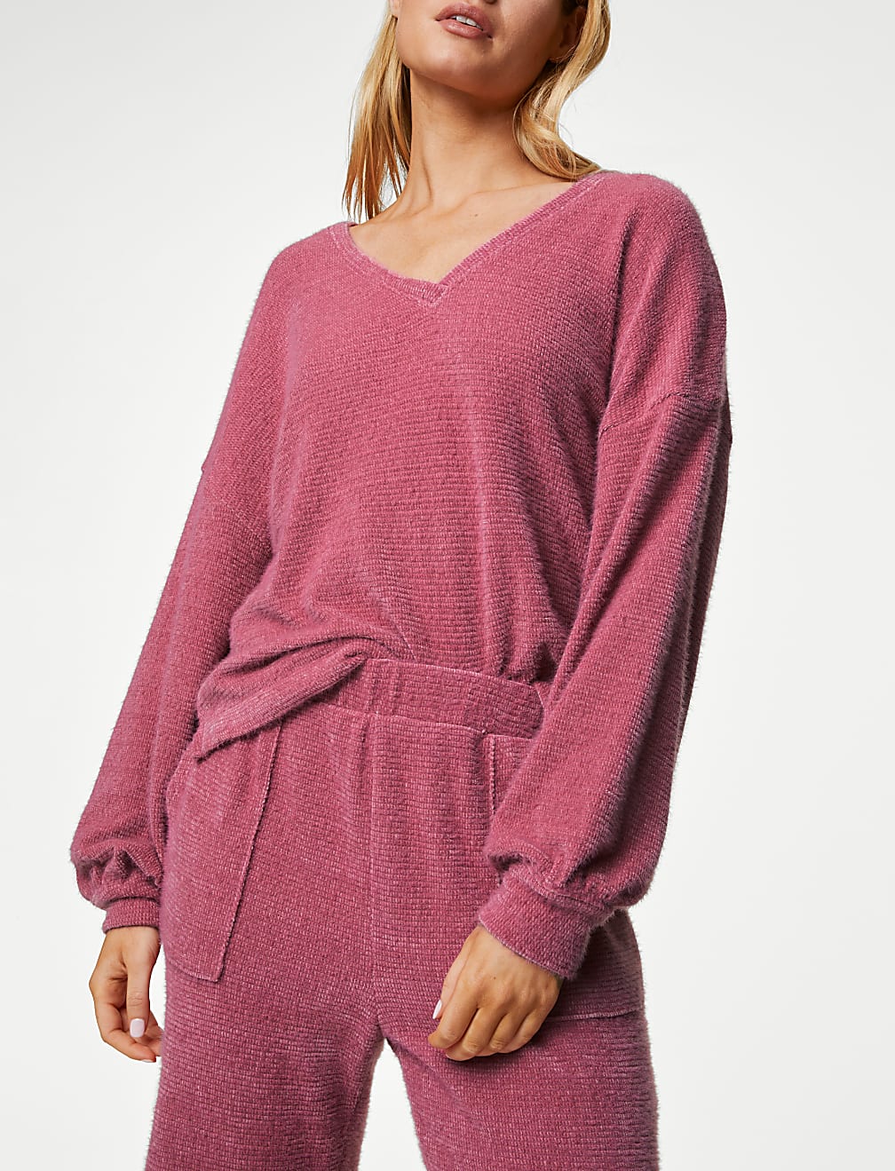 Fluffy Knit Lounge Set