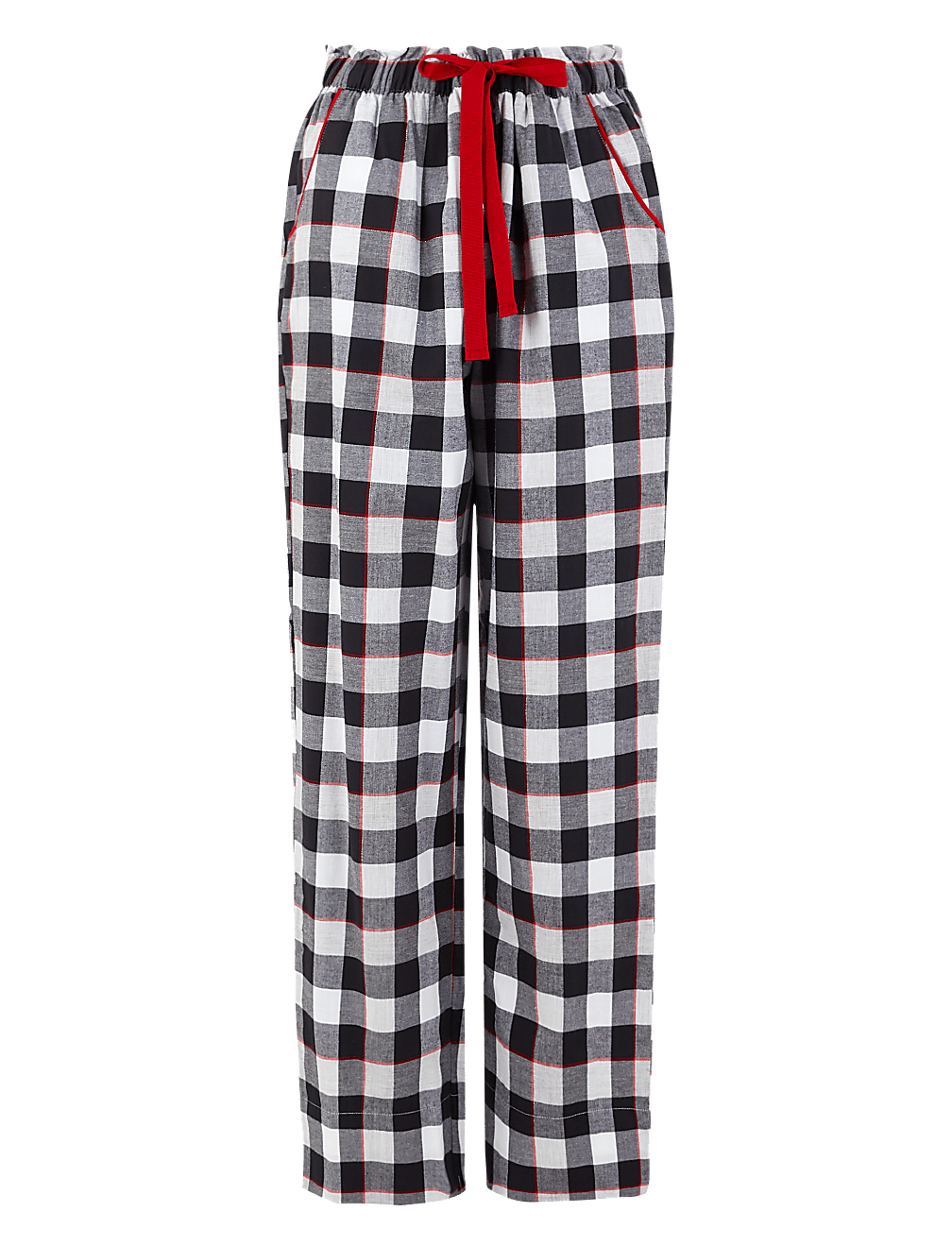Pure Cotton Checked Pyjama Bottoms