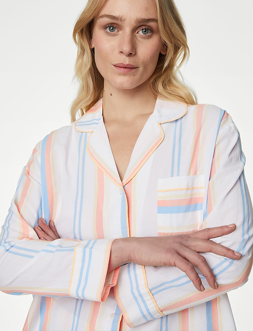Pure Cotton Striped Pyjama Set