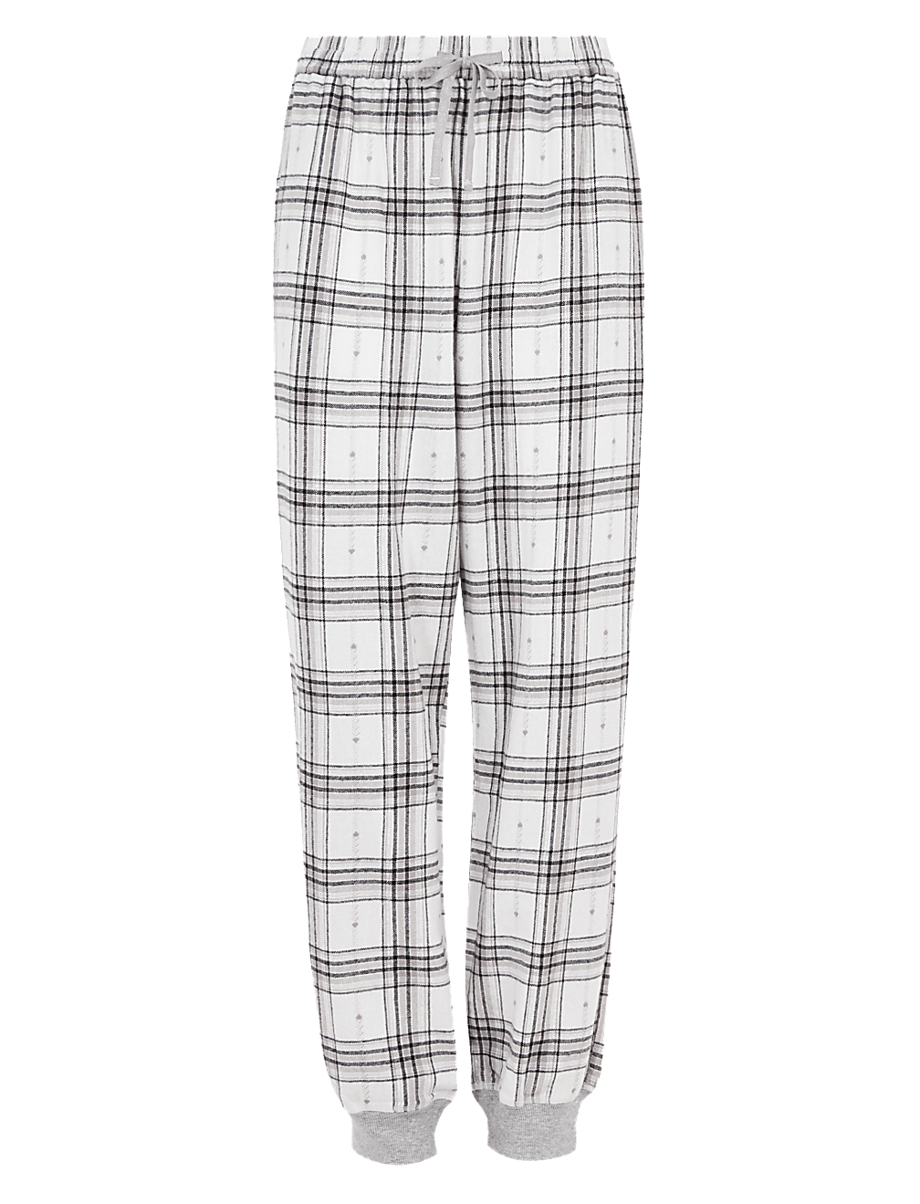 Pure Cotton Checked Pyjama Bottoms