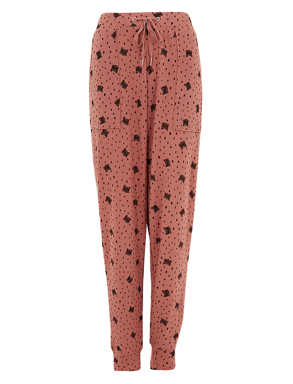 Flexifit™ Lounge Cat Print Cuff Jogger