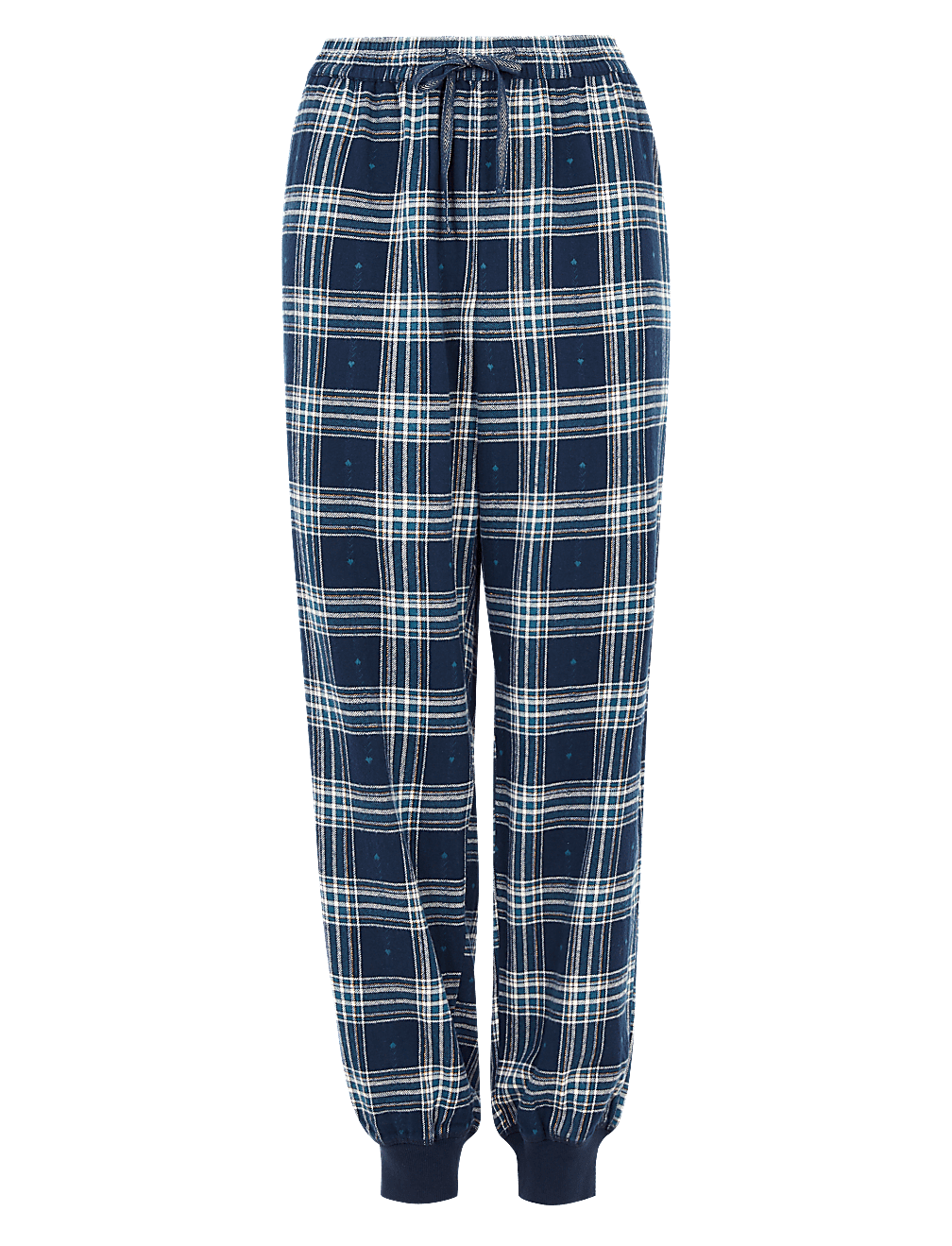 Cotton Checked Pyjama Bottoms