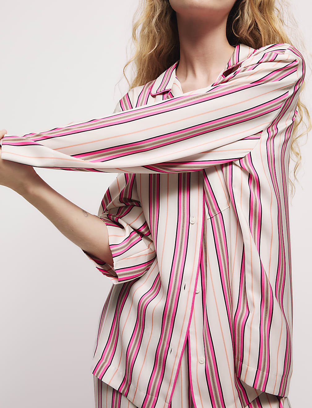 Dream Satin™ Striped Pyjama Set