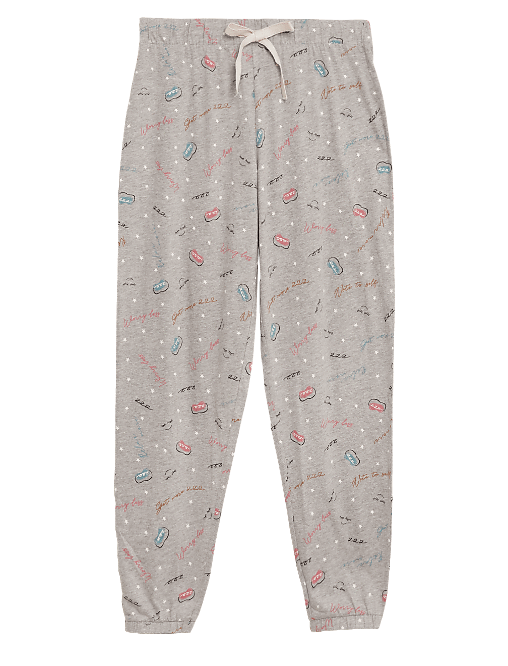 Cotton Printed Cuff Jogger