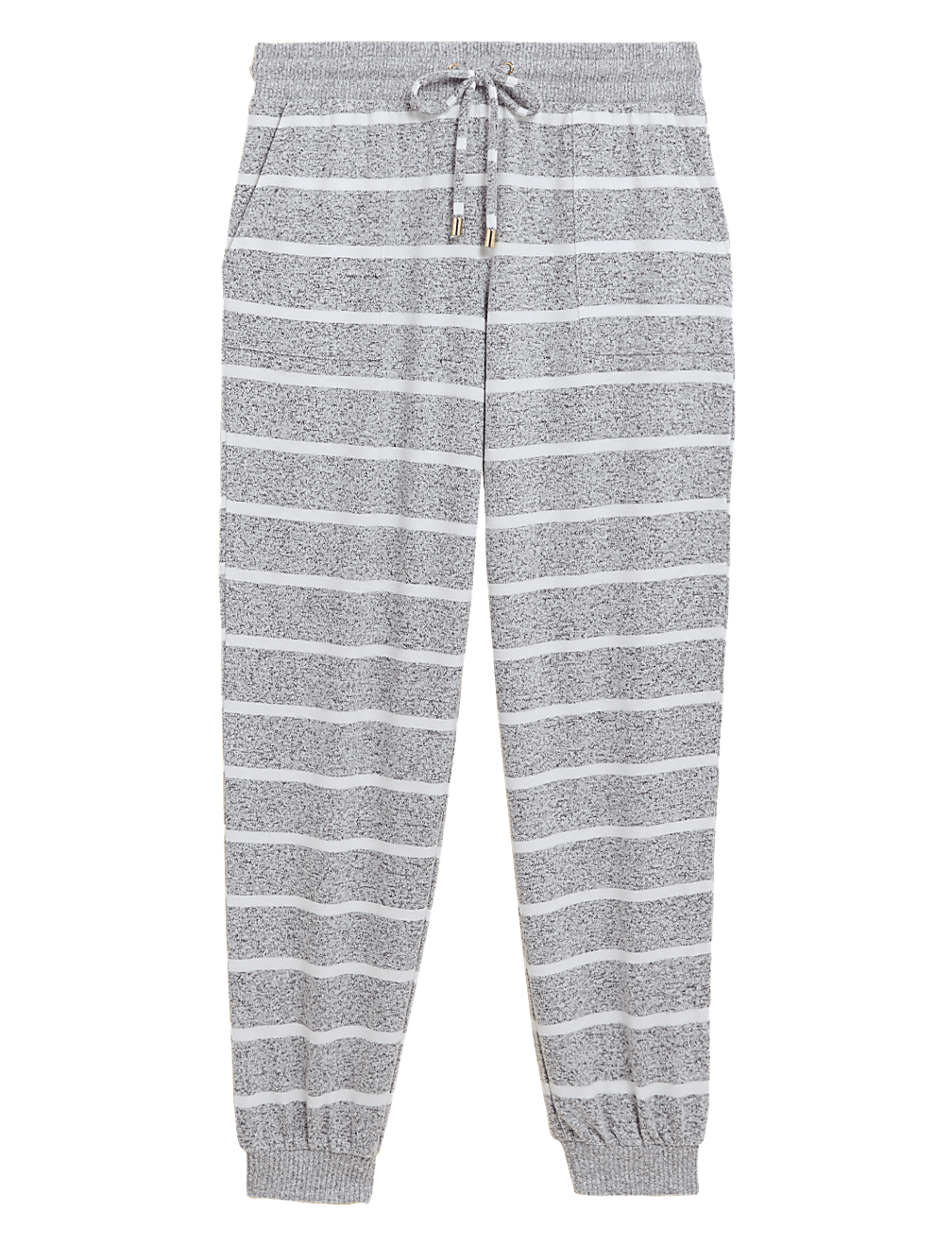 Cosy Knit Lounge Striped Cuff Joggers