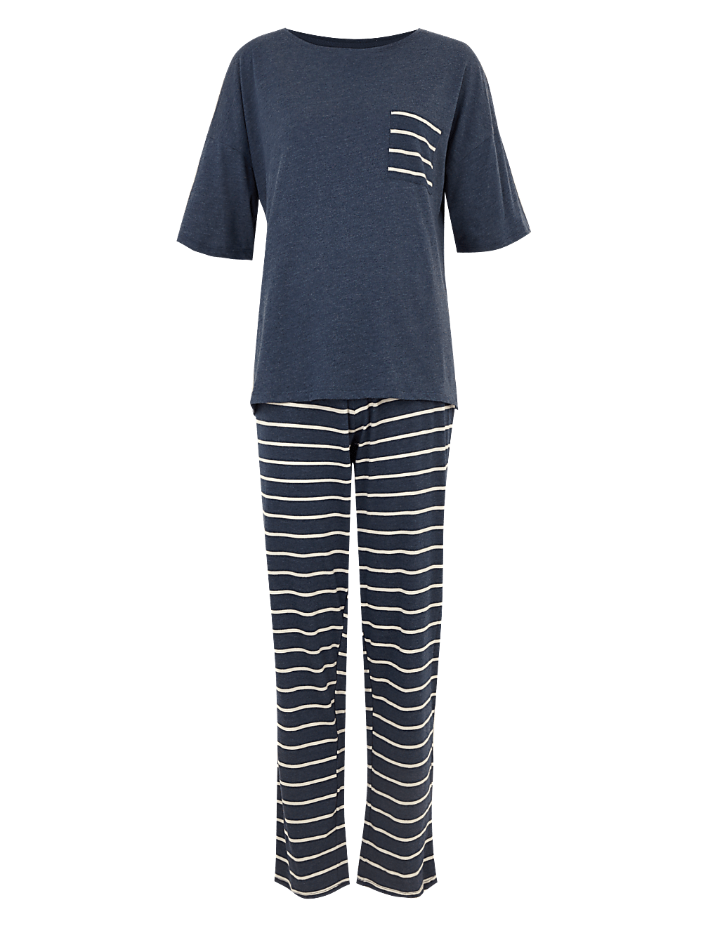 Cotton Striped Pyjama Set