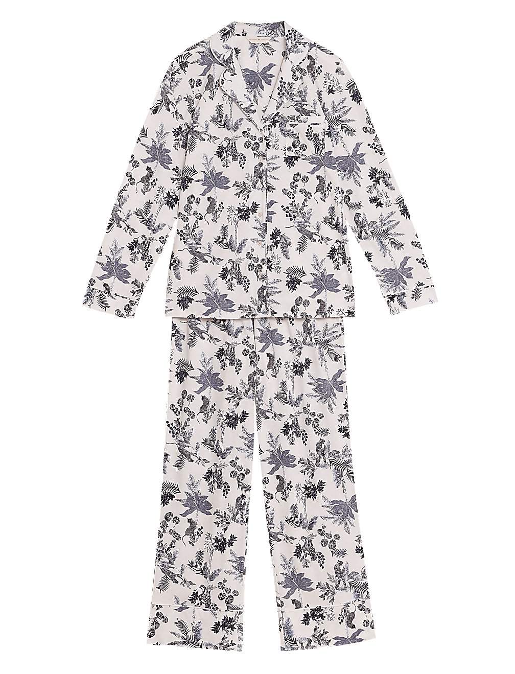 Cotton Modal Revere Collar Pyjama Set