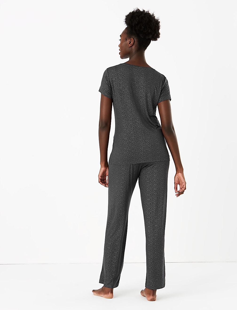 Foil Spot Short Sleeve Pyjama Set