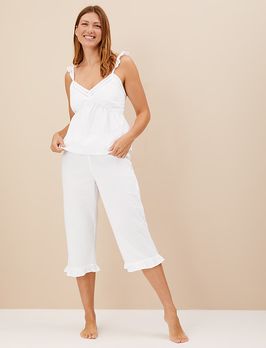 Buy Pure Cotton Cropped Pyjama Bottoms at Marks Spencer