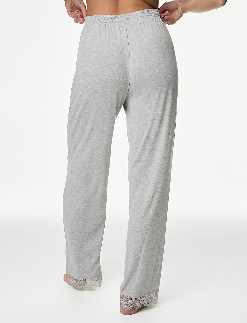 Body Soft&trade; Lace Trim Pyjama Bottoms