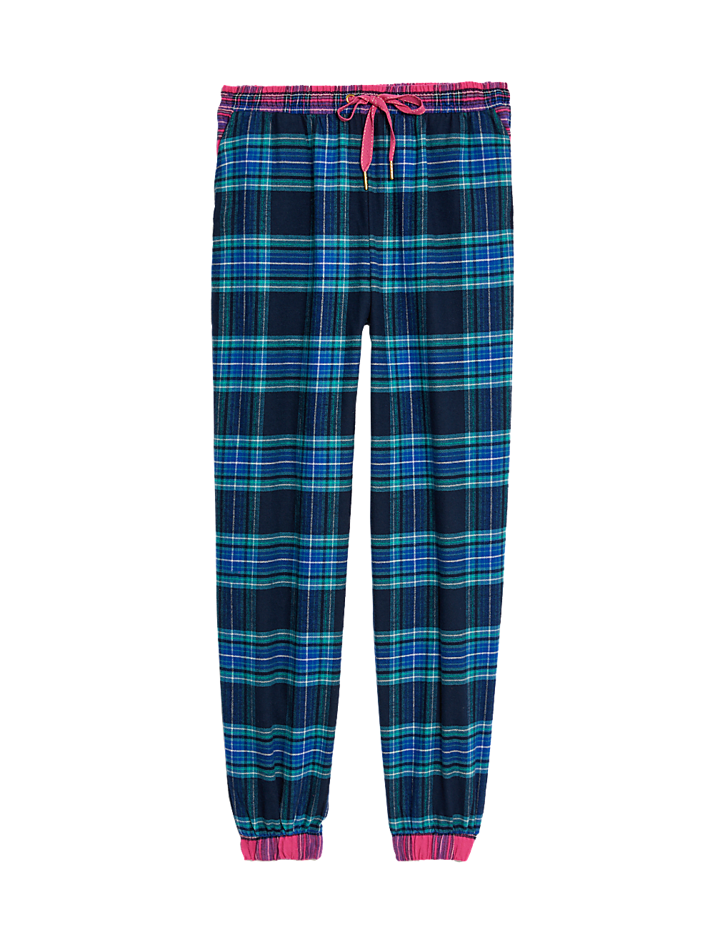 Pure Cotton Checked Pyjama Bottoms