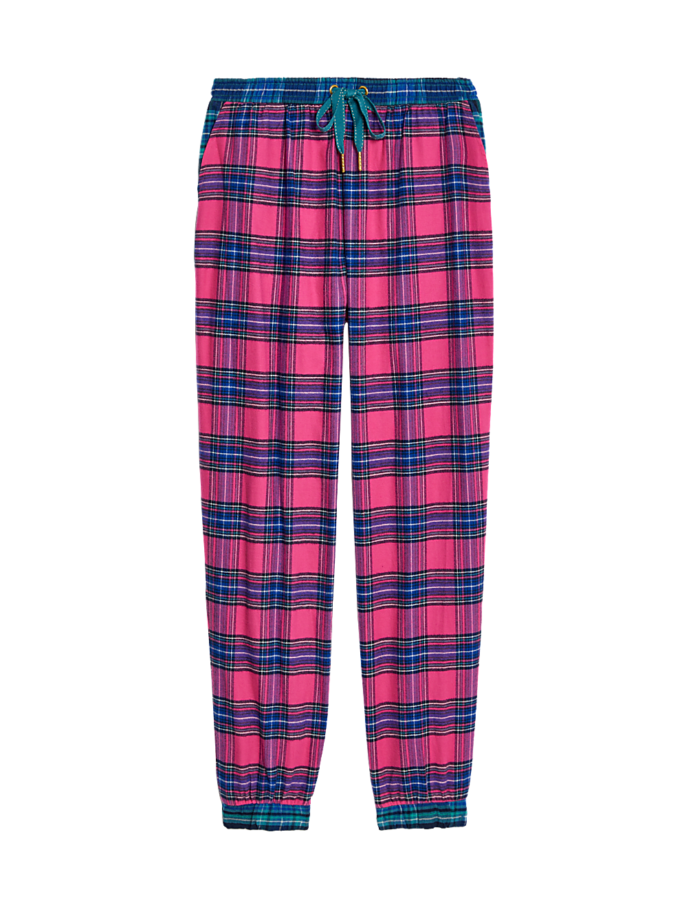 Pure Cotton Checked Pyjama Bottoms