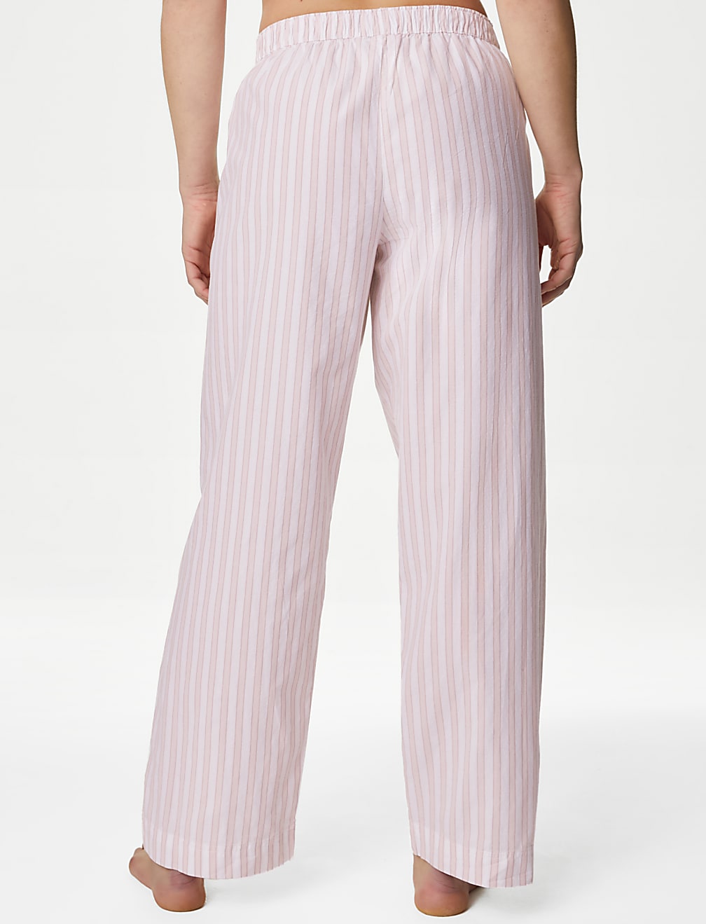 2pk Cool Comfort™ Pure Cotton Striped Pyjama Bottoms