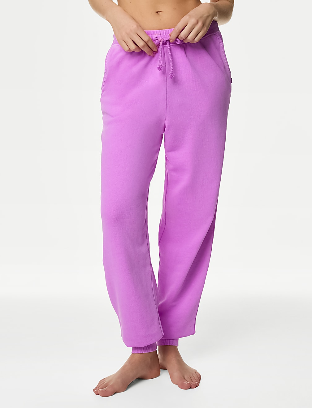 Pure Cotton Cuffed Hem Lounge Joggers