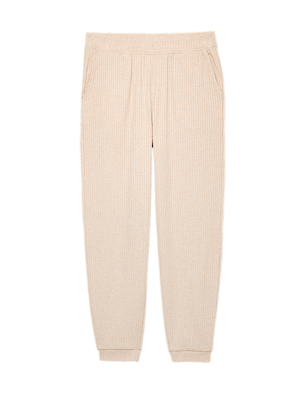 Ribbed Cuffed Hem Pyjama Bottoms