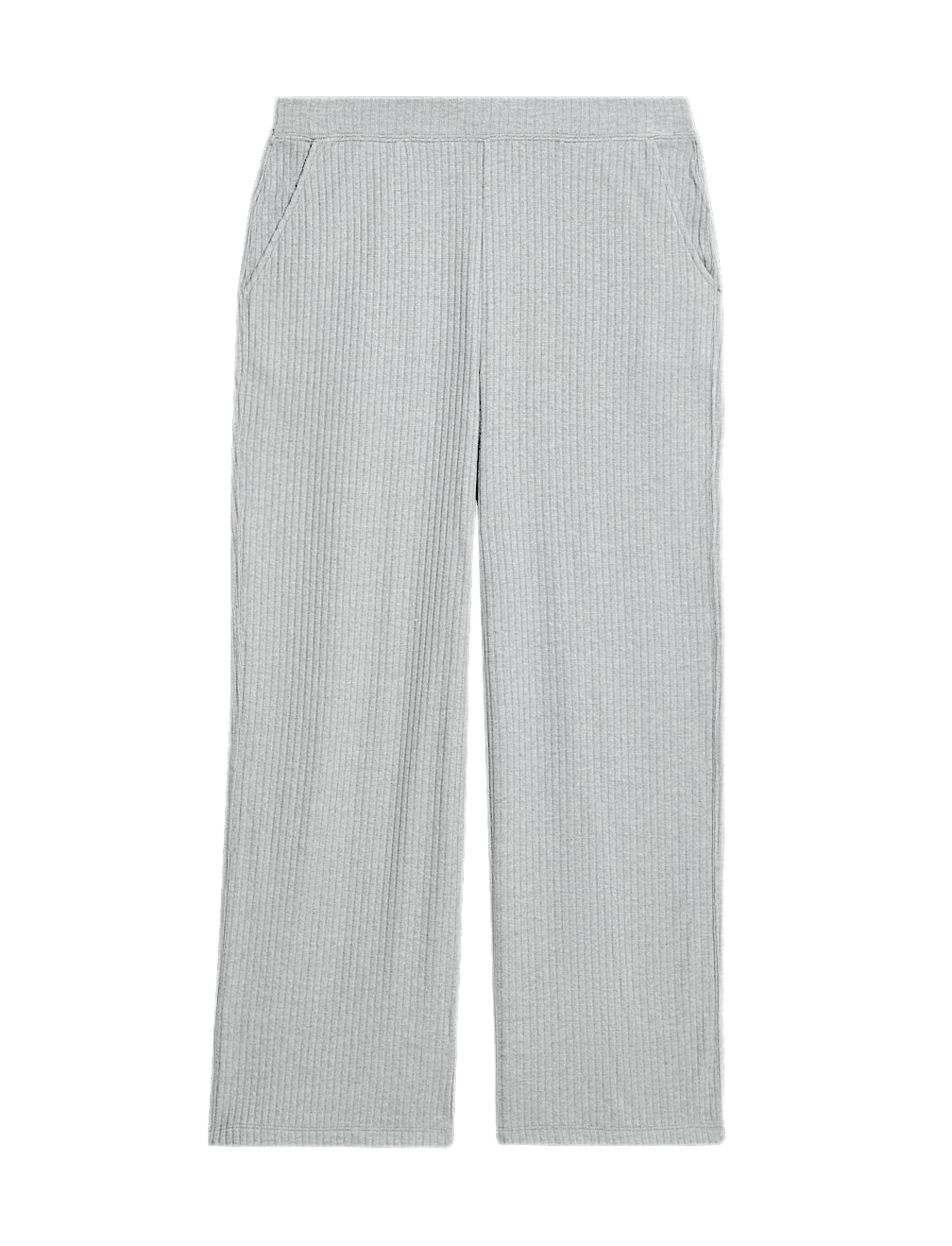 Ribbed Wide Leg Pyjama Bottoms