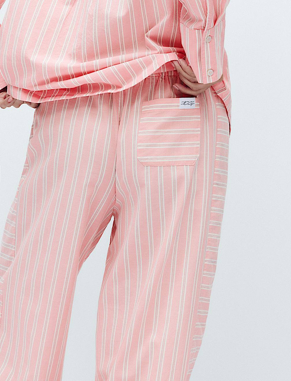 Pure Cotton Cambric Striped Pyjama Bottoms