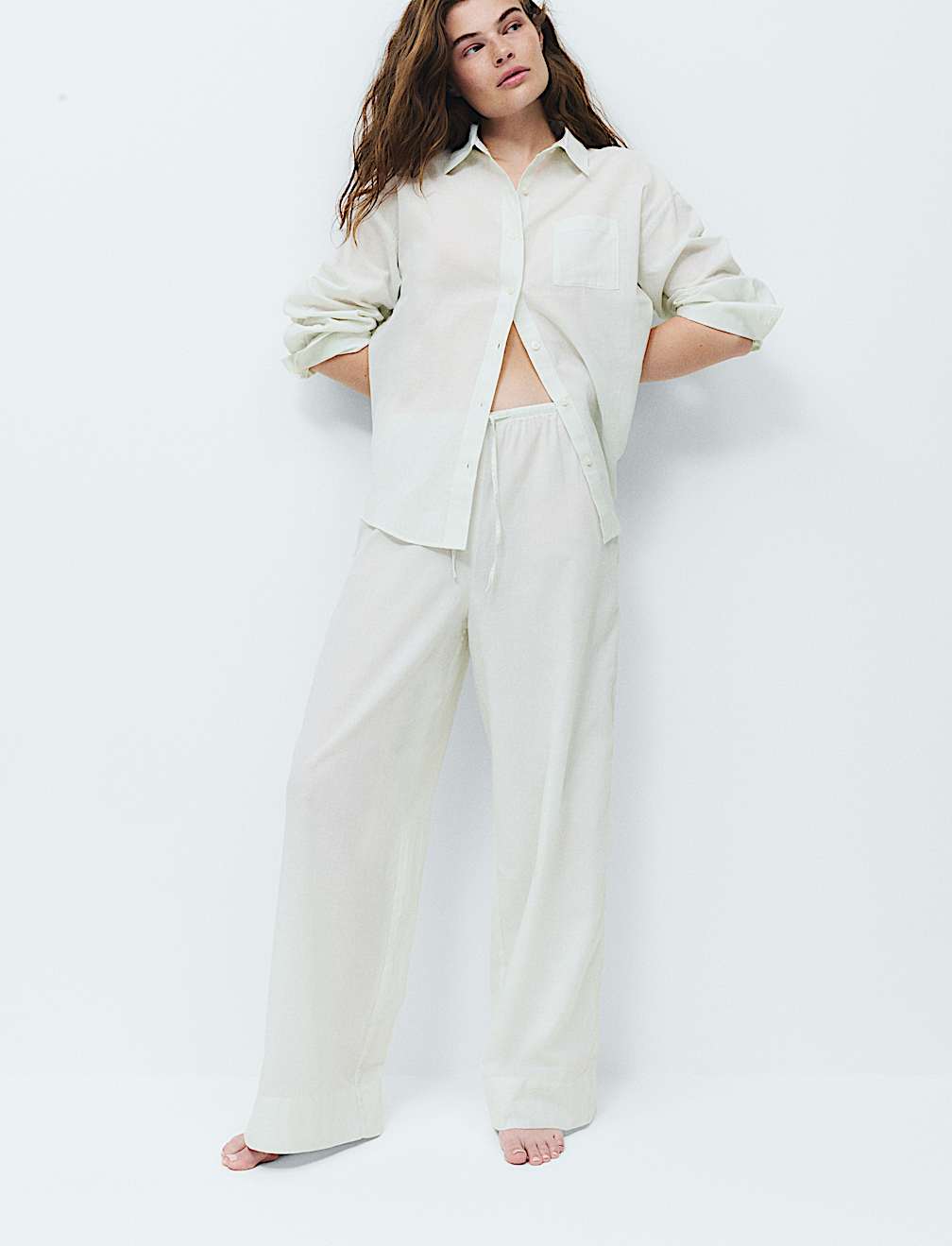 Pure Cotton Striped Pyjama Bottoms