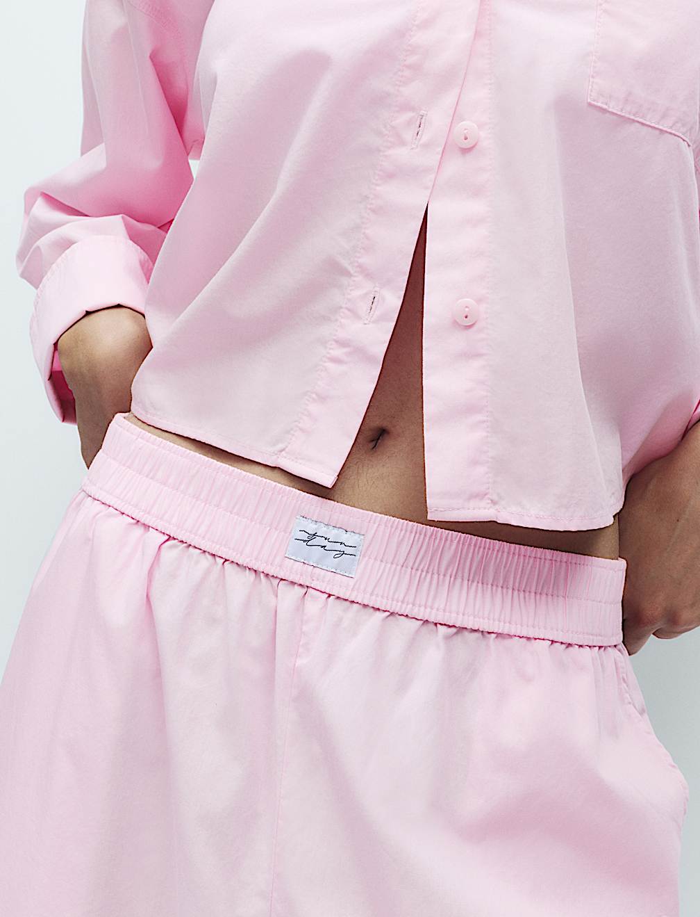 Pure Cotton Wide Leg Pyjama Bottoms