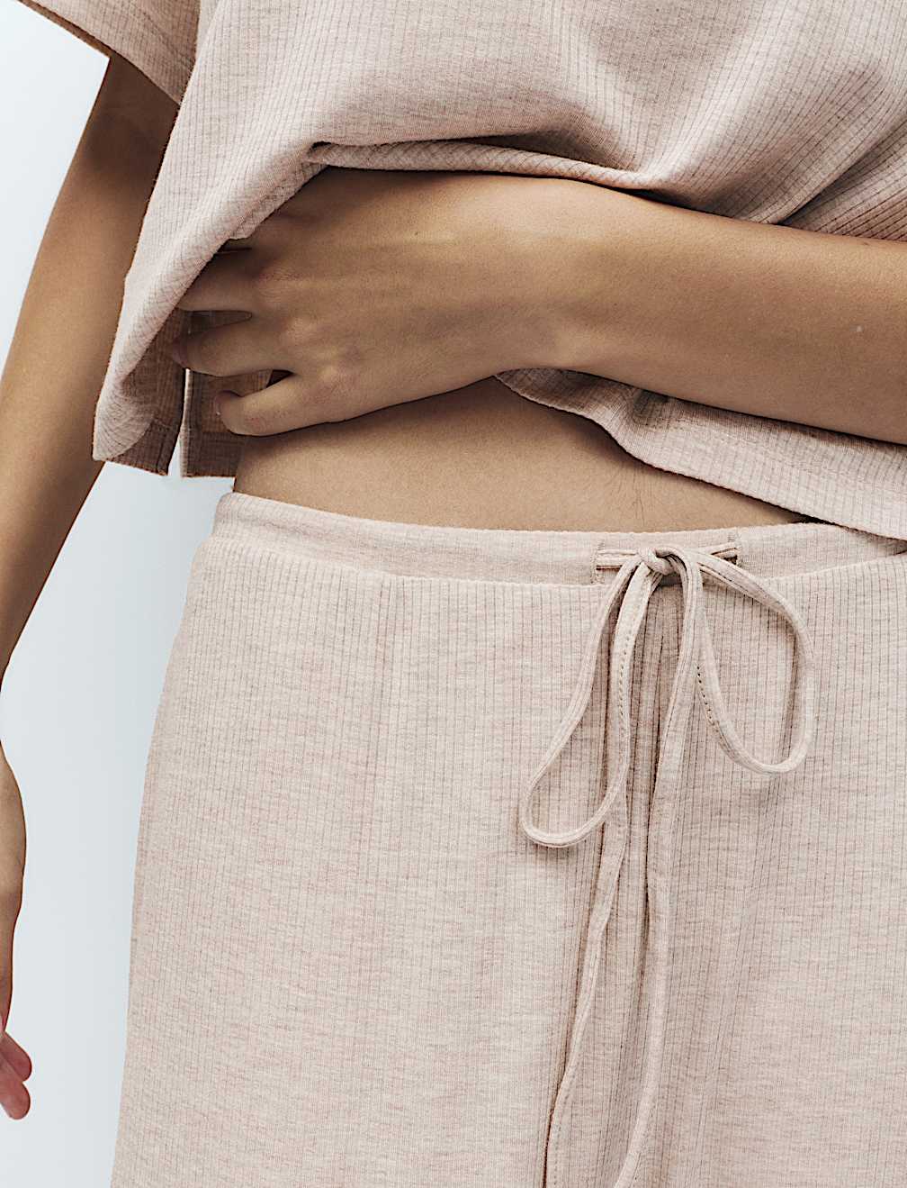 Modal Rich Ribbed Pyjama Bottoms