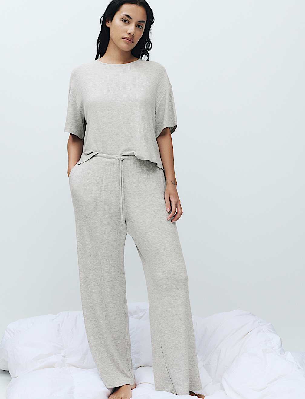 Modal Rich Ribbed Bottoms