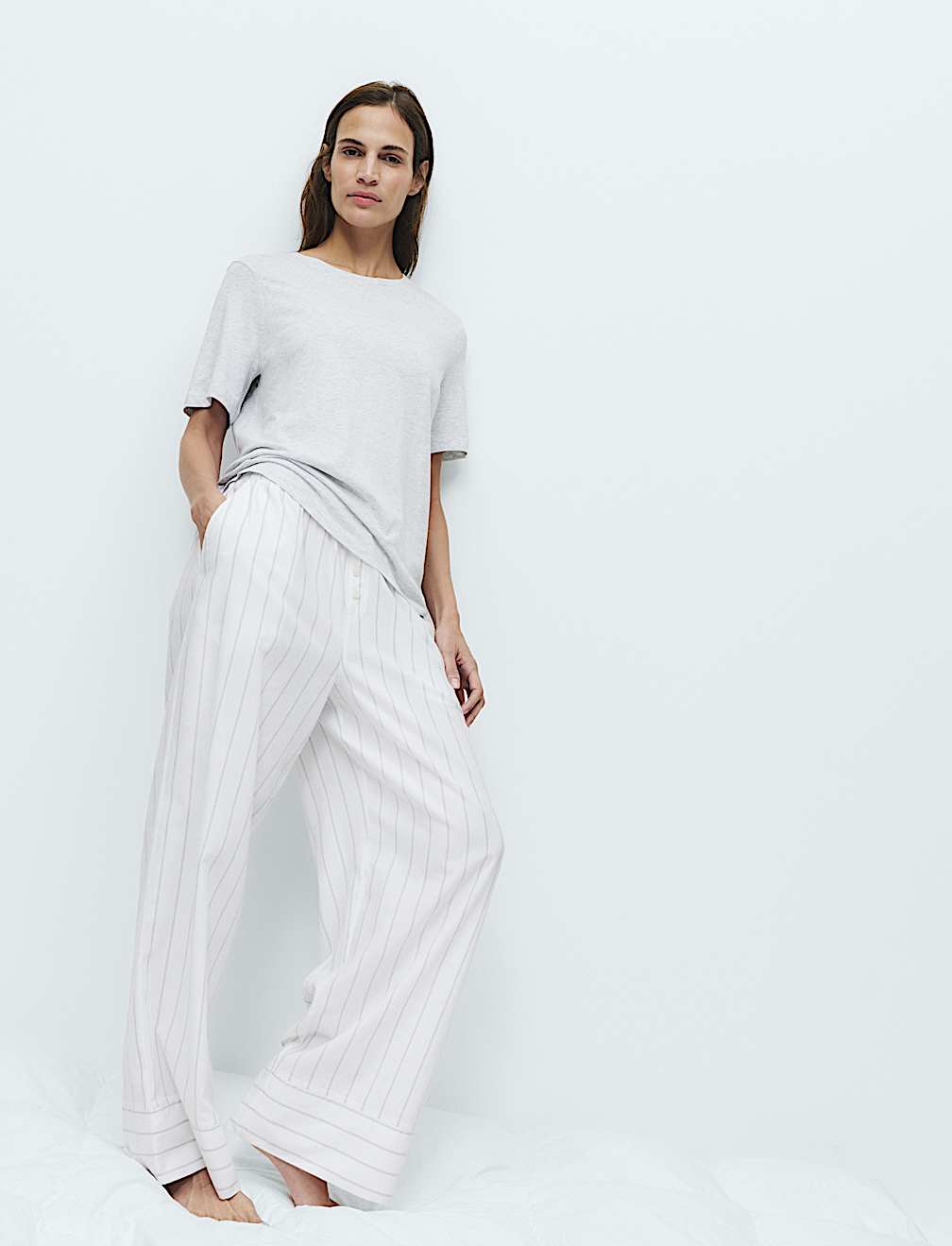 2 Pack Pure Cotton Printed Pyjama Bottoms