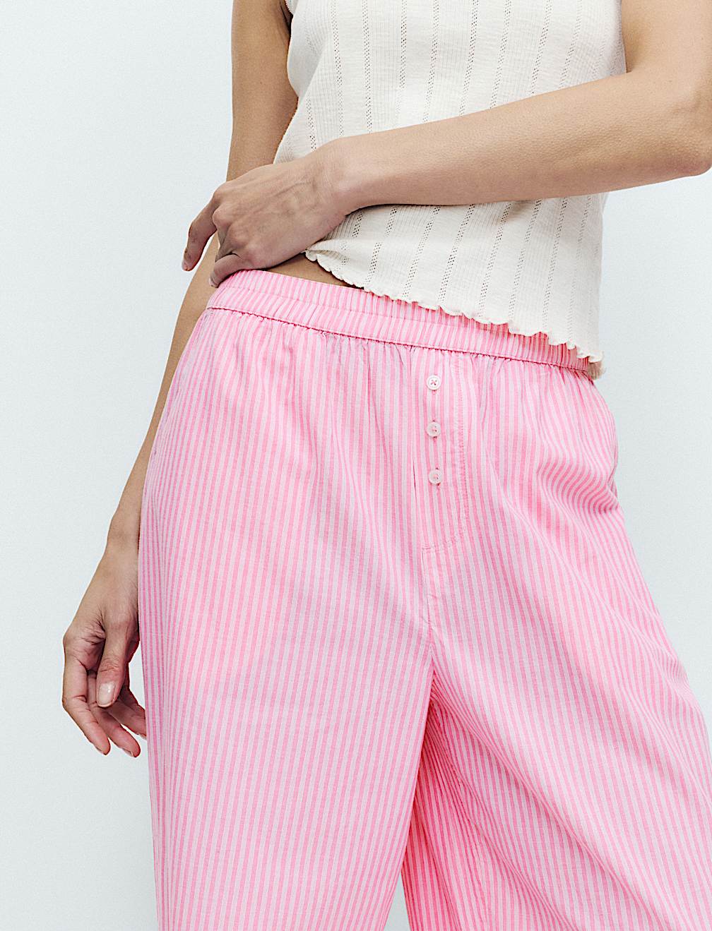 Pure Cotton Striped Bottoms