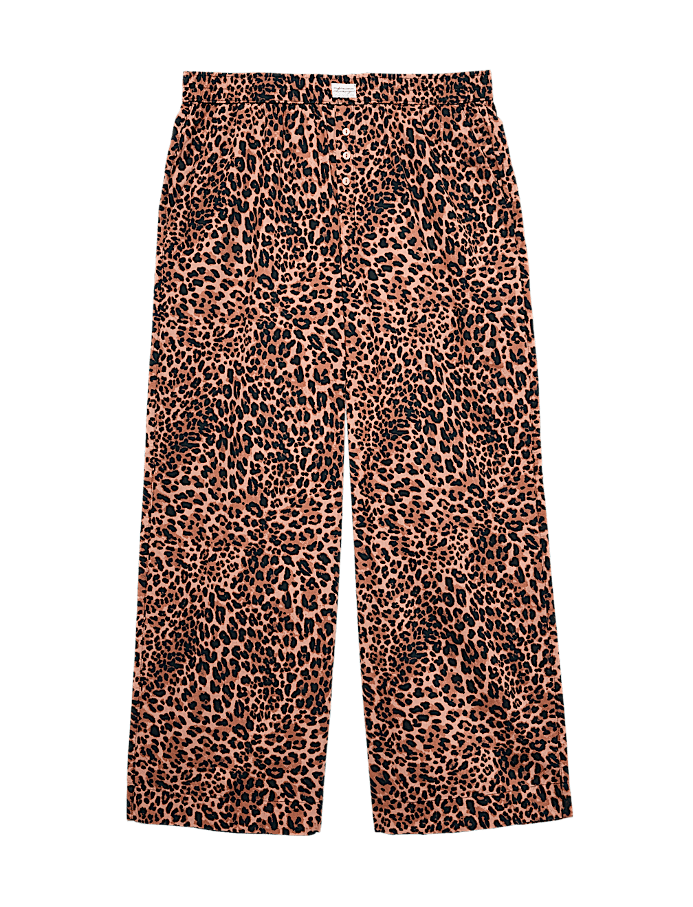 Pure Cotton Poplin Leopard Pyjama Bottoms